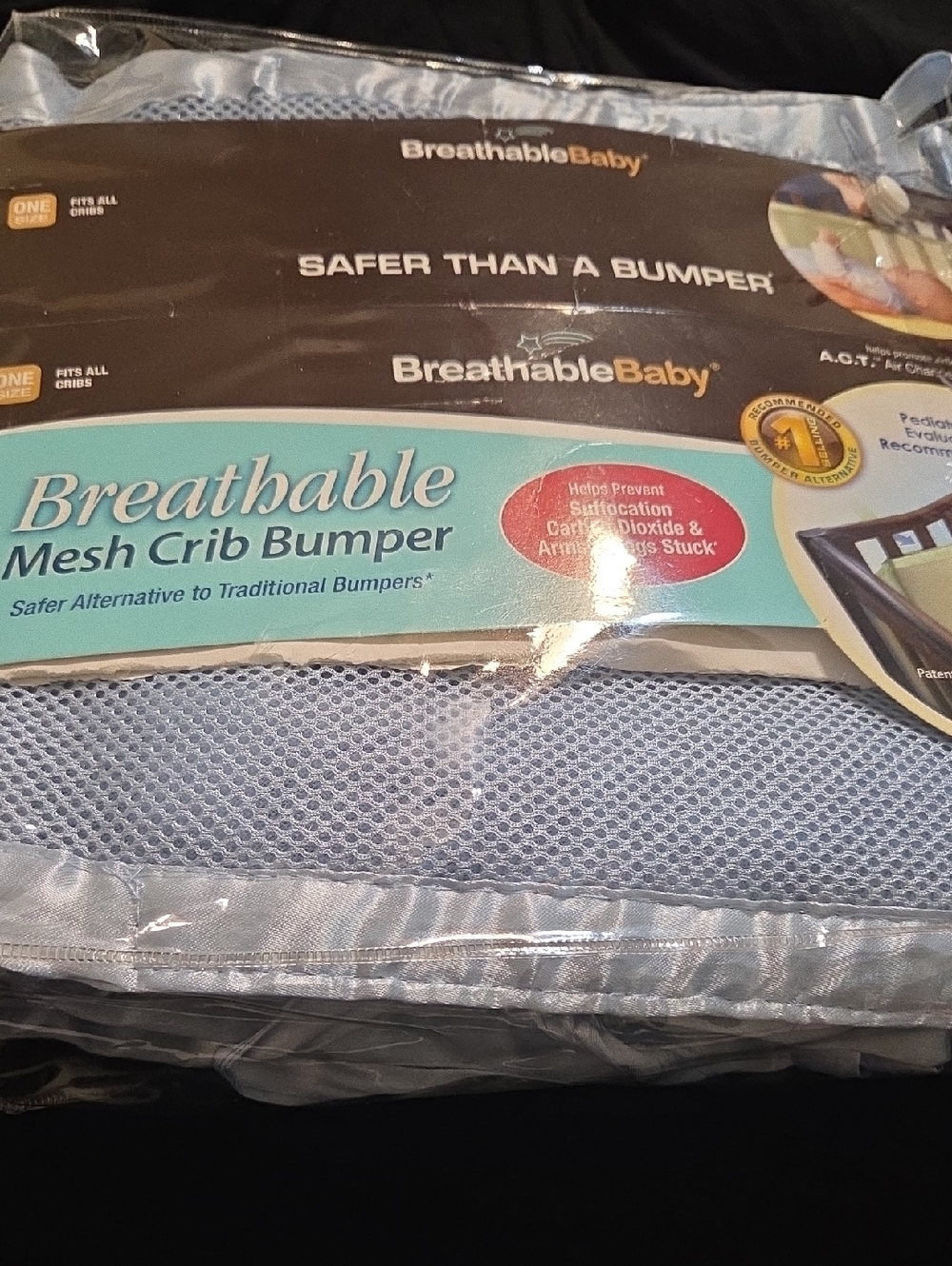 Breathable Baby Mesh Crib Bumper NWT